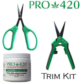 Professional Trim Kit-Fine Trim Scissors-Spring Loaded Scissors-Sticky Scissor Cleaning Solution-Bundle