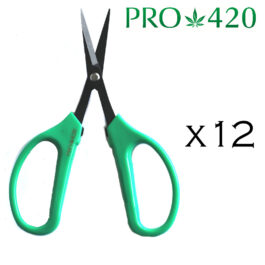 PRO 42O Scissors- Case of 12 Classic Professional Trimming Scissors for Cannabis