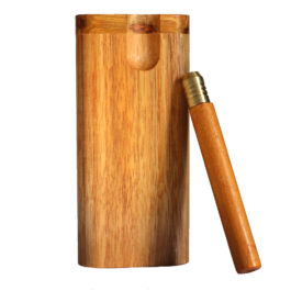 3″ & 4″ Mahogany Dugouts- Swivel Lid- One Hitter Pipe included