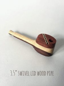 3.5" Swivel Lid Wood Pipe