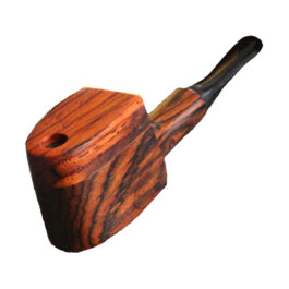 3.25″ Handcrafted Exotic Wood Pipe with Swivel Lid-MUPCAP- American Made Pipe