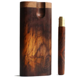 Cocobolo Swivel Lid Dugouts & One Hitter Pipes-Both 3″ & 4″ Available- Top Quality Exotic Wood Dugout Stash Box