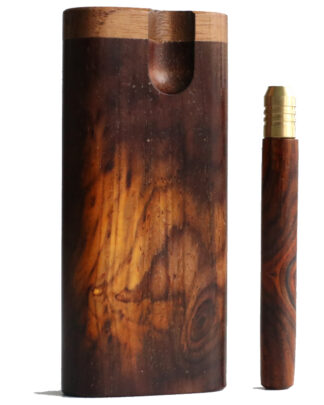 Cocobolo Swivel Lid Dugouts & One Hitter Pipes-Both 3″ & 4″ Available- Top Quality Exotic Wood Dugout Stash Box