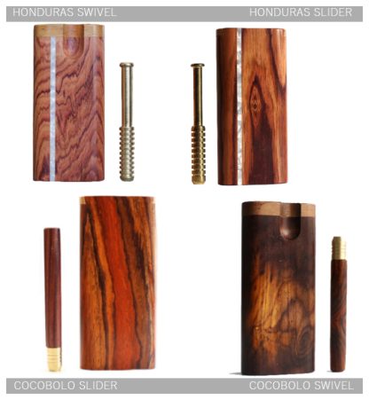 Cocobolo & Honduras Wood Dugouts- The Perfect Gift- the finest dugout and one hitter pipe ever!