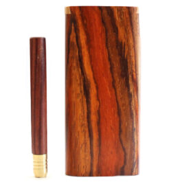 Cocobolo Wood Dugouts and One Hitters- Slider Lid-Handcrafted Functional Art