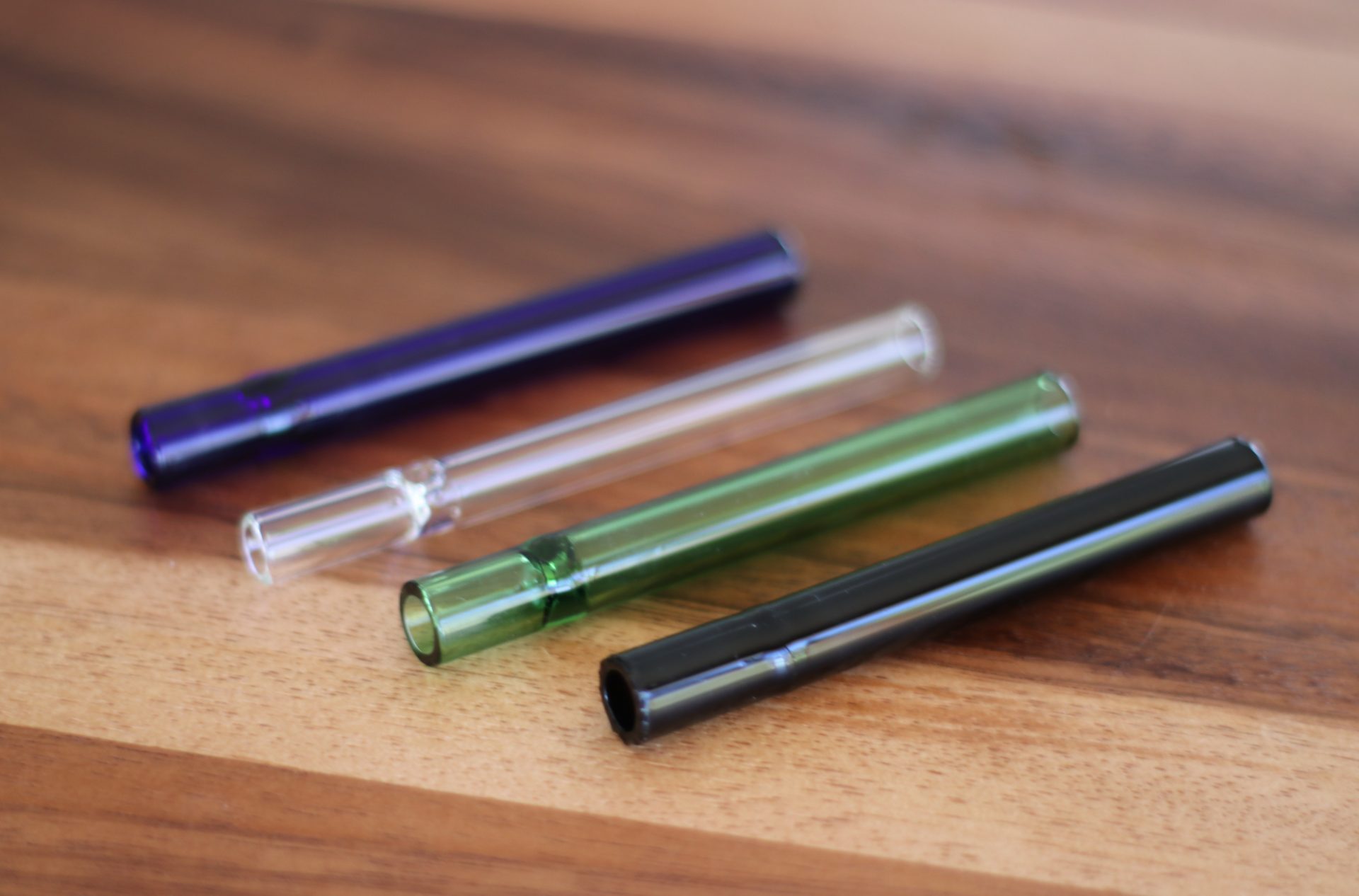 Tobacciana Black Clear Green Blue Quality Smoking Glass 4 Glass One Hitter Pipe Collectibles Inter Capitaloffshore Fr