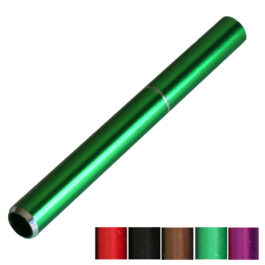 3″ Metal One Hitter Pipes- Sleek, Stylish & Smooth- in 5 Colors-Poker for Cleaning Included