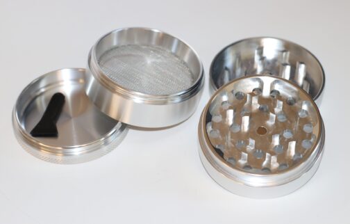 4 Piece Herb Grinder-Silver