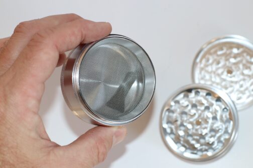 4 Piece Herb Grinder-Silver