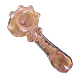 4″ Pink Panther Glass Spoon Pipe- Handblown American Made Glass