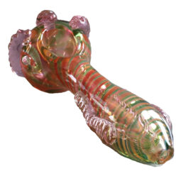 5″ Pink Dragon Glass Spoon Pipe