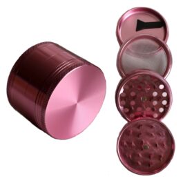 Pink Herb Grinder- 2.5″ 4 Piece Professional Grade herb Grinder