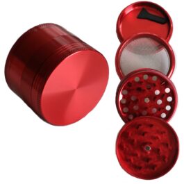 2.5″ Red 4 pc Professional Herb Grinder