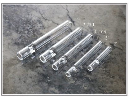 Glass One Hitter Pipes- All Sizes Available