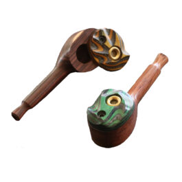 3.5″ Swivel Lid Pipe-Z10 RB SWIVEL- Handcrafted Exotic Wood Smoking Pipe