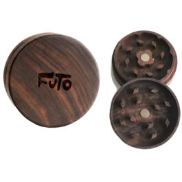 Futo Walnut Wood Grinder- 2 Piece simple easy to use herb grinder