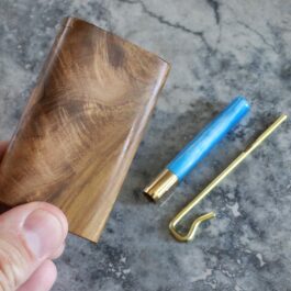 One of a Kind Teak Wood Dugout & One Hitter