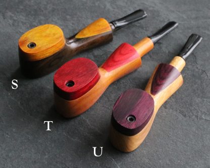 Colorful Exotic Wood Pipes with Swivel Lid- G3 COLOR ETCH BODY- Handcrafted American Pipes - Image 8