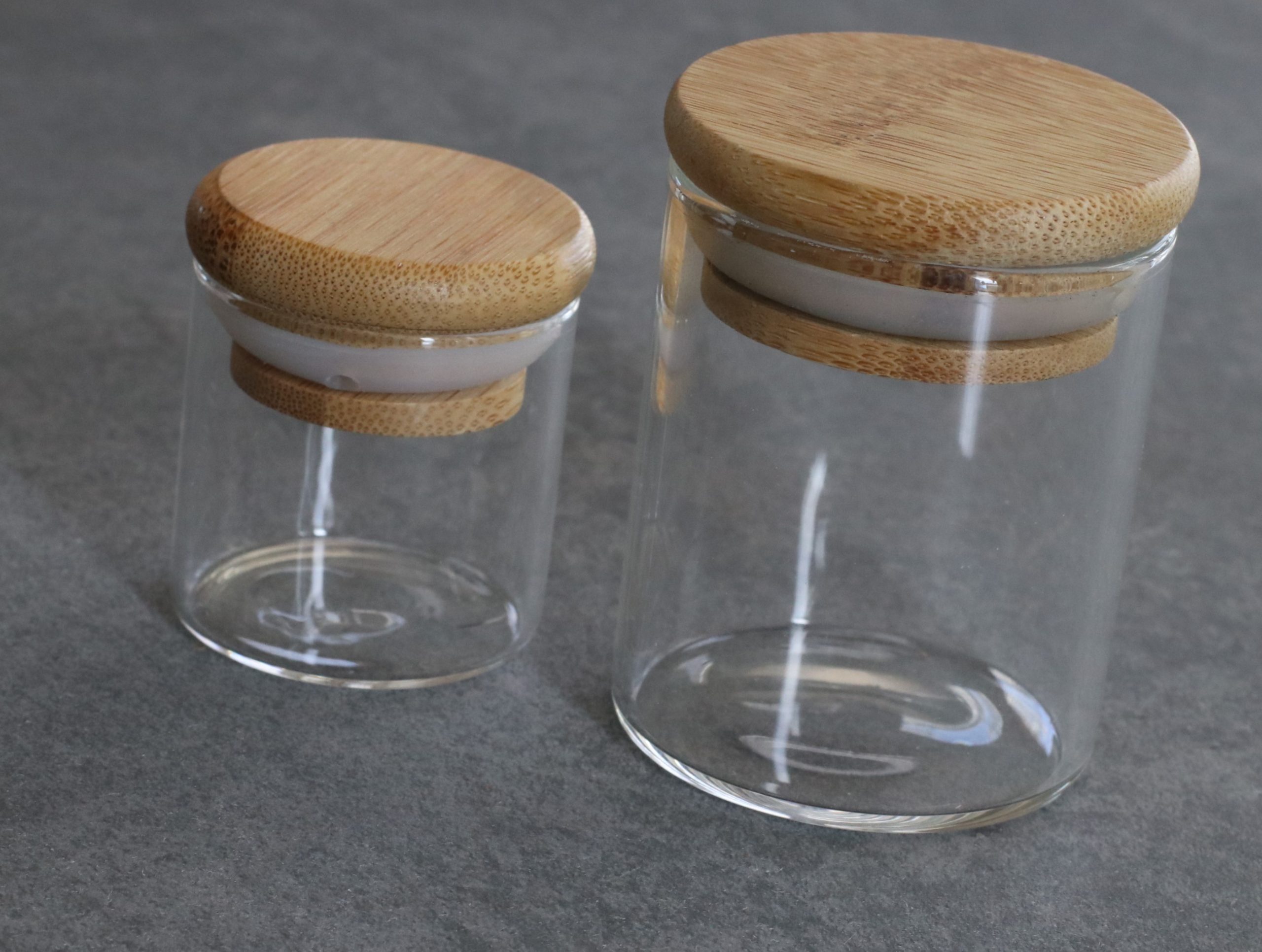 Glass Jars with Wooden Lids For Cannabis Wholesale Suppliers