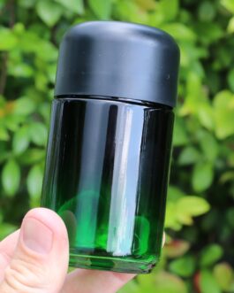 4″ Glass Stash Jar-Smell Proof-Child Proof Lid-Safe and Secure Jar