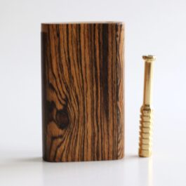 Bocote Wood Dugout & Brass one hitter pipe