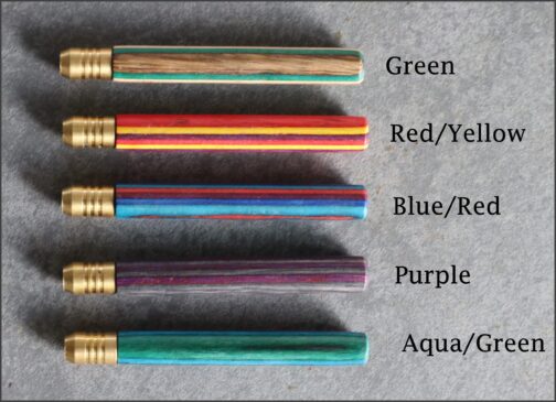 3" Rainbow Wood & Brass Pipes