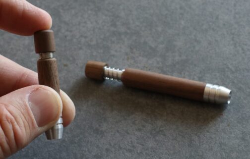 Walnut Spring Loaded Self Eject Pipes