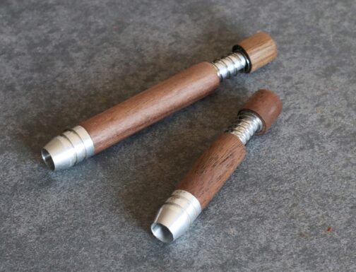 Walnut Spring Loaded Self Eject Pipes