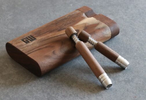 Walnut Spring Loaded Self Eject Pipes