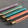 4" Rainbow Wood & Brass Pipes