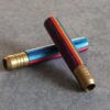 2" Rainbow Wood & Brass Pipes