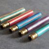 3" Rainbow Wood & Brass Pipes