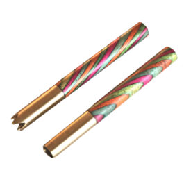 3″ Brass One Hitter Pipes-Rainbow Mango