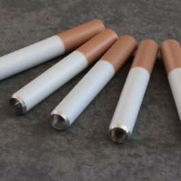 2″ Metal Cigarette Style One Hitter Pipes-Designed for 3″ Dugouts-RELOAD