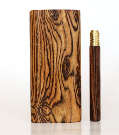 One of a Kind Bocote Slider Lid Dugout & One Hitter Pipe - Image 2