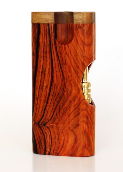 Cocobolo Swivel Lid Dugout & One Hitter-Classy Handcrafted American Stash Box - Image 7