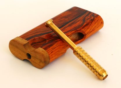 Cocobolo Swivel Lid Dugout & One Hitter-Classy Handcrafted American Stash Box - Image 3