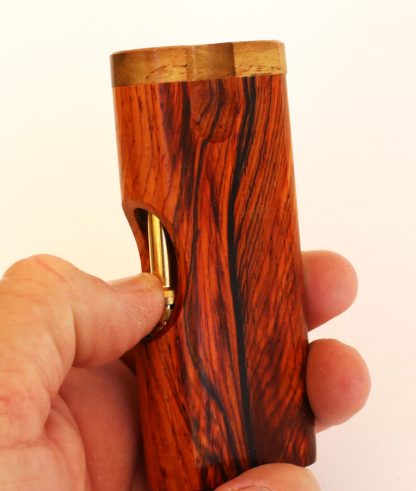 Cocobolo Swivel Lid Dugout & One Hitter-Classy Handcrafted American Stash Box - Image 2