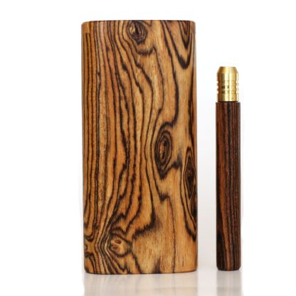 One of a Kind Bocote Slider Lid Dugout & One Hitter Pipe