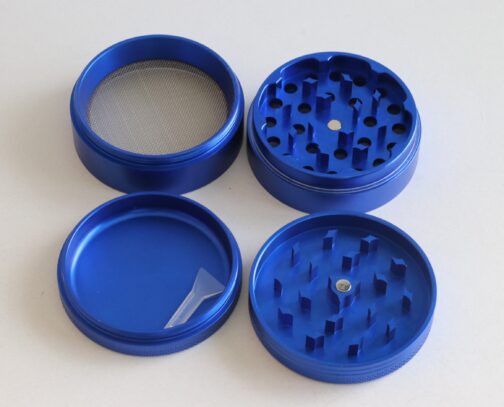 Blue Metal Herb Grinder