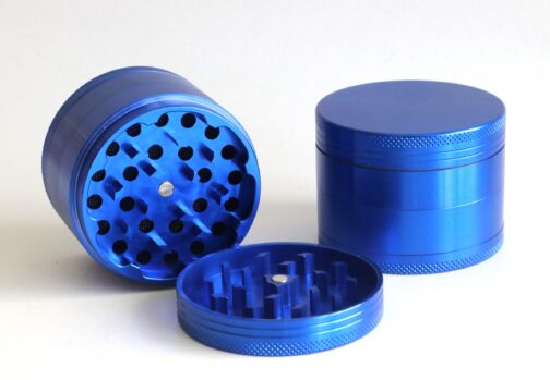 Blue Metal Herb Grinder