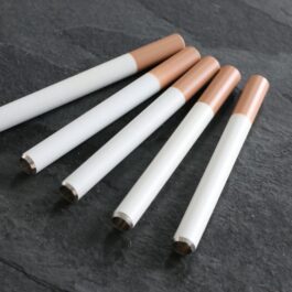 3″ Metal Cigarette Style One Hitter Pipes-LOT OF 100-Wholesale Prices-BROWN