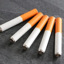 2″ Metal Cigarette Style One Hitter Pipes-LOT OF 100-Wholesale Prices-ORANGE