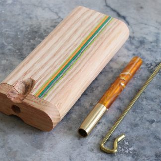 Wood Dugout and One Hitter Pipe