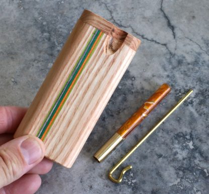 Wood Dugout and One Hitter Pipe