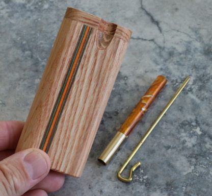 Wood Dugout and One Hitter Pipe