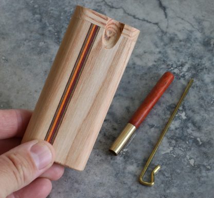 Wood Dugout and One Hitter Pipe