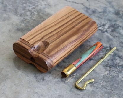 Wood Dugout and One Hitter Pipe