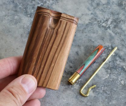 Wood Dugout and One Hitter Pipe