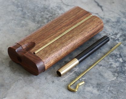 Wood Dugout and One Hitter Pipe